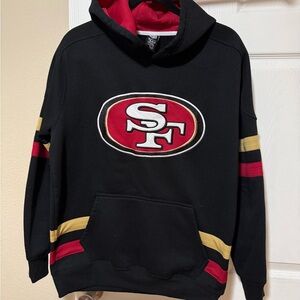 NFL Black and Red Hoodie with Gold Accents